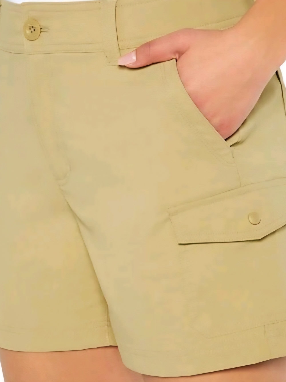 Eddie Bauer Khaki/Tan Casual Cargo Shorts